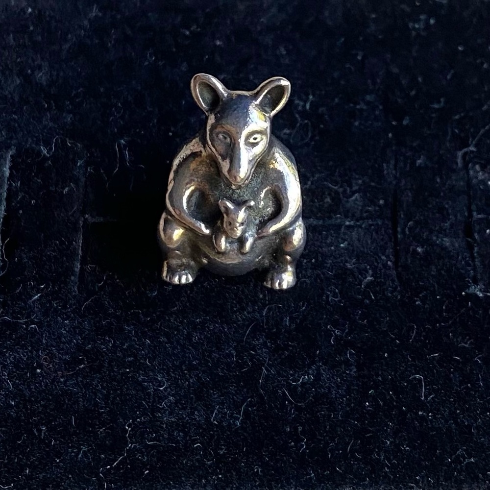 RETIRED Pandora Kangaroo Charm